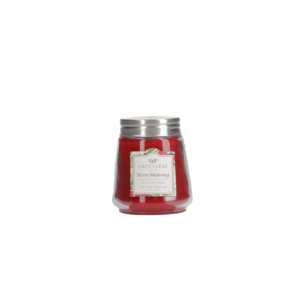 Greenleaf Petite Candle in Merry Memory, featuring a warm blend of seasonal spices and sweet, comforting vanilla. Perfect for adding a festive, cozy ambiance to your home with a long-lasting, joyful fragrance.