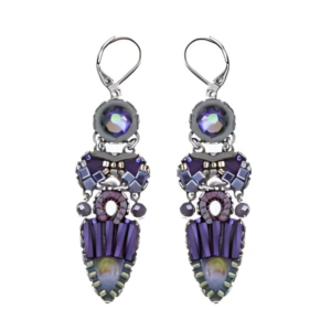 Elegant Ayala Bar City Sparkle Edyta Earrings, featuring a dazzling combination of vibrant colors and intricate designs. A perfect statement piece to add a touch of glamour and sophistication to any occasion.